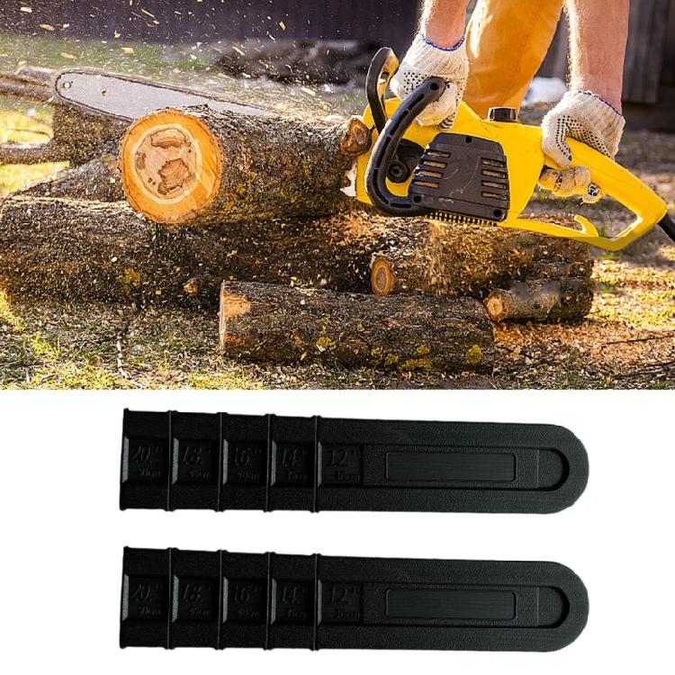 Black Plastic Safety Chain Sawing Protective Chainsaw Bar Sheath for Efficient Storage and Protections of Sawing Blade