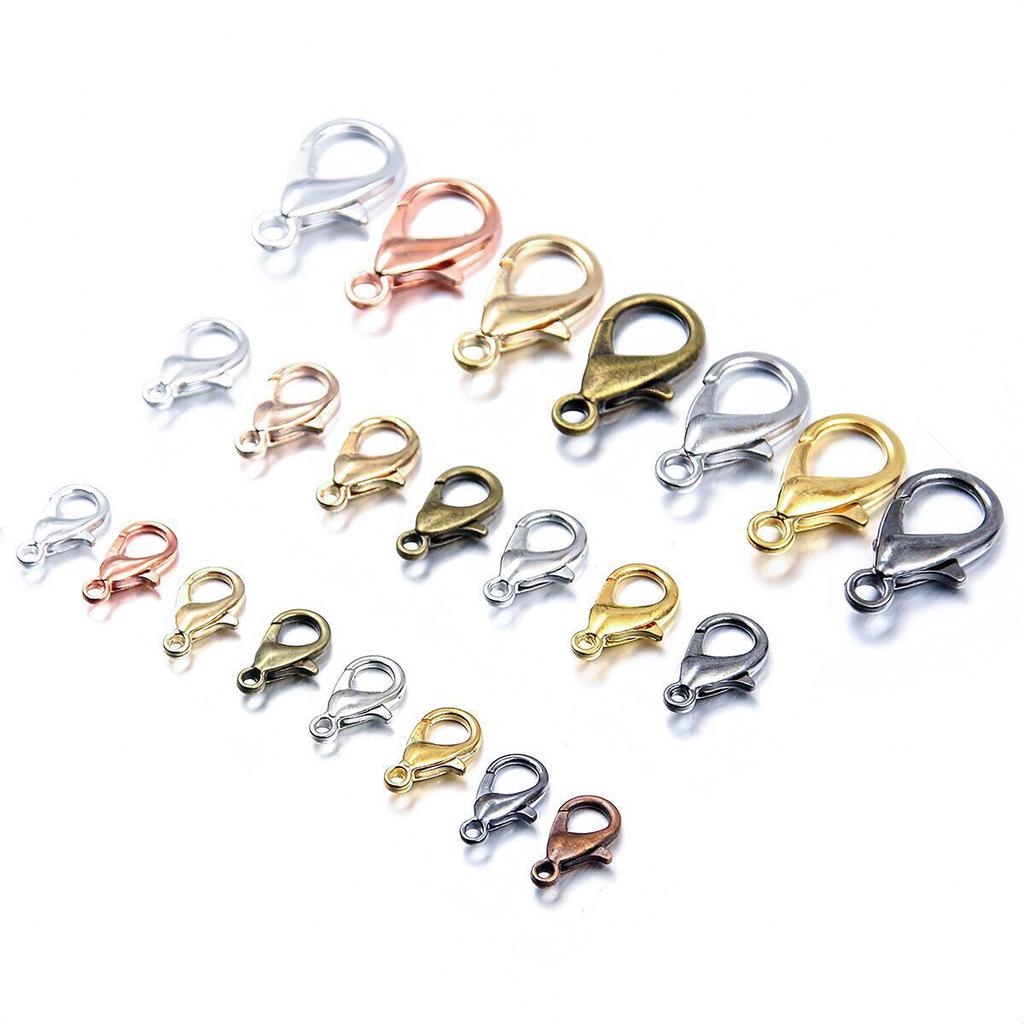 Multi-Color Lobster Clasps: 3 Styles - Premium Alloy for DIY Necklaces, Bracelets & Keychains