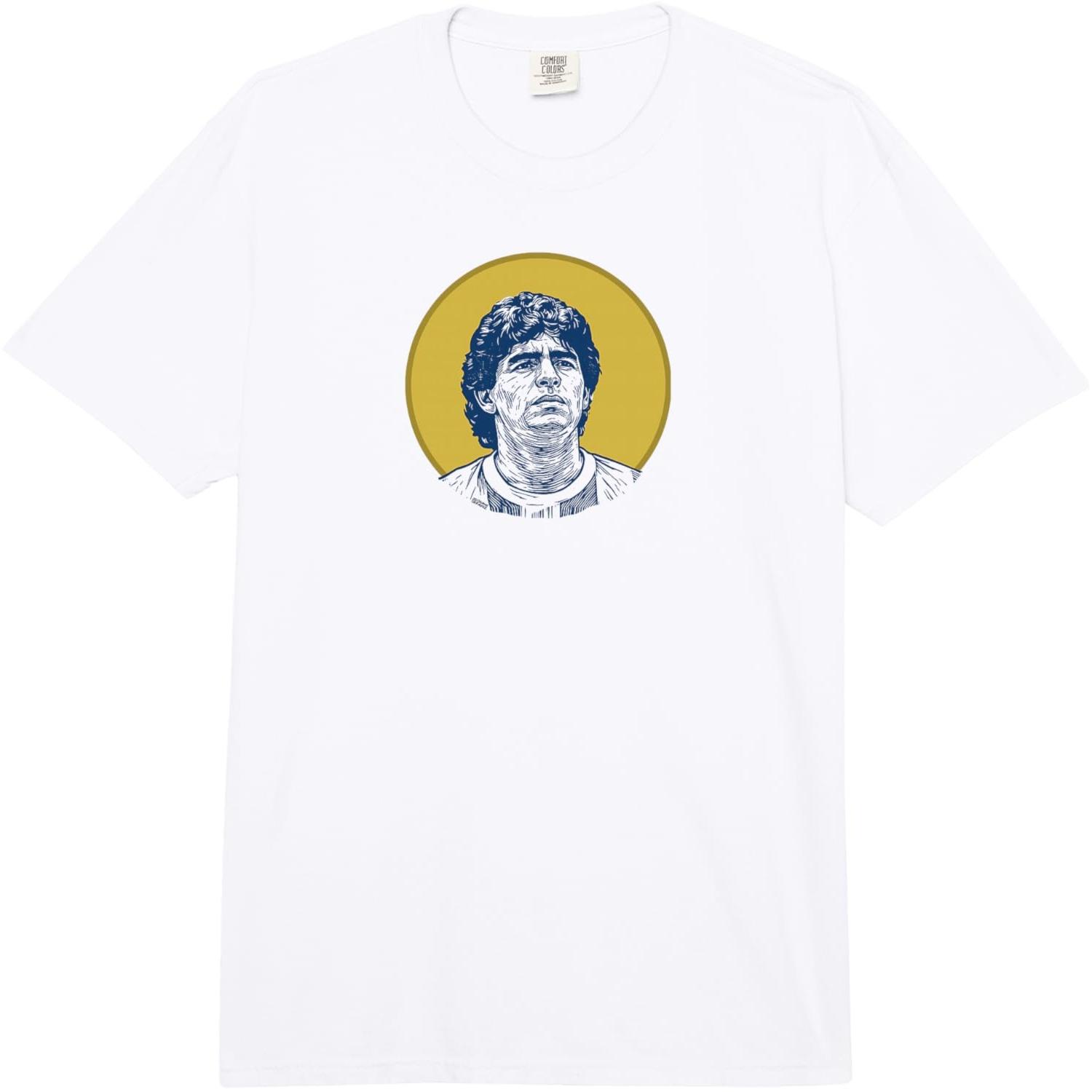 Saint Diego Maradona Football Legend D10S Dios Comfort Colors Adult Heavyweight T-Shirt S