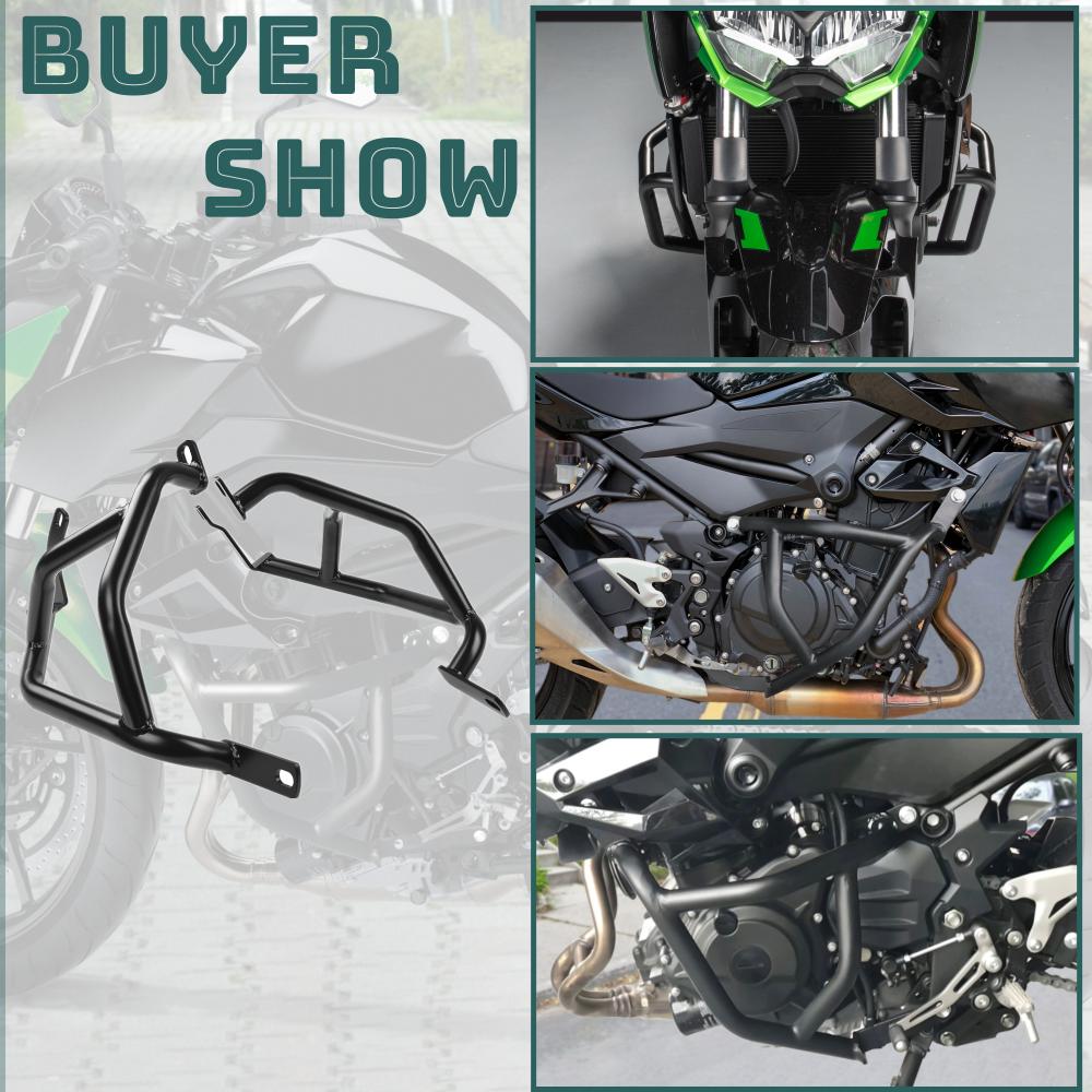 Motorcycle Bumper Frame Protection Highway Engine Guard Crash Bar For Kawasaki Z500 SE ABS 2025 Z400 Z250 2018-2024