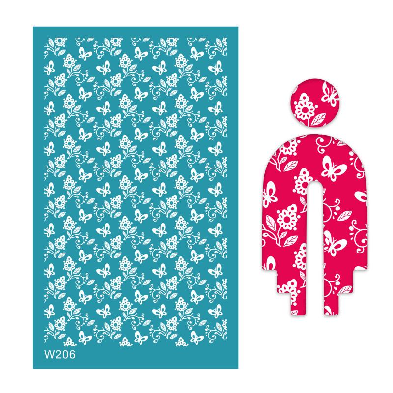 Multi Silk Screen Stencil for Polymer Clay Reusable Silkscreen Print Stamp Mesh Stencil Transfer Easter Printing Earring Jewelry