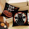 Halloween Pumpkin Skeleton Pillow Festival Home Party Decoration Living Room Sofa Cushion Bedroom Bedside Pillow Cover