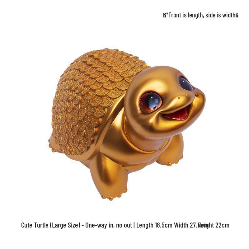 

Creative Turtle Money Jar: Large Capacity Savings Ornament for Home