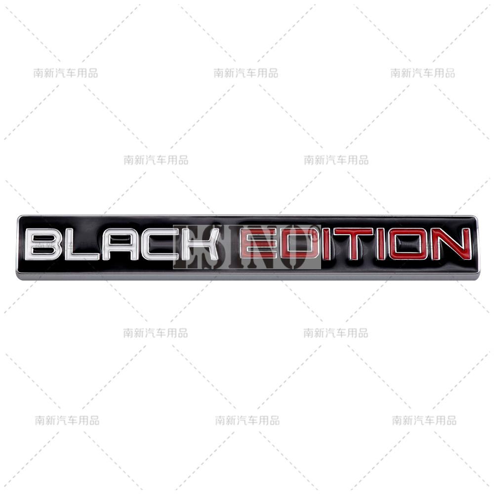 Car Styling 3D Black Edition Decorative Metal Adhesive Emblem Rear Trunk Badge Fender Sticker Body Decal Car Accessories
