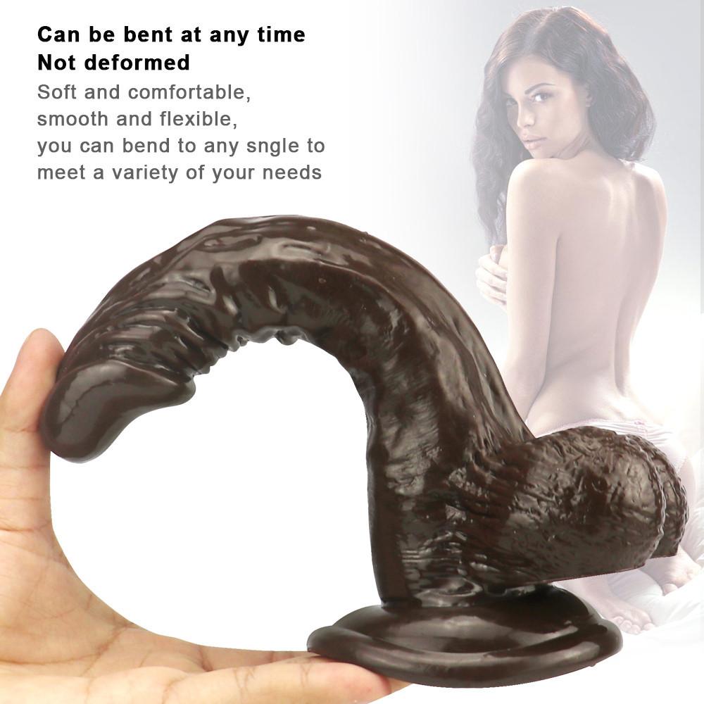 Brown Dildo Realistic Fake Dick Penis Butt Plug Sex Toys for Woman Vagina Anal Female Masturbation Huge Dildos