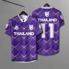 Thailand 3D Gedrucktes Kurzarm Sommer Street T-Shirt Herren Atmungsaktives T-Shirt Leicht und Bequem Kurzarm Oberteile