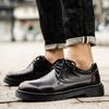 Derby Men's Leather Shoes Classic Casual Gentleman Style Daily Business or Office Plus Size Dress Up Shoes Lace-up Four Seasons