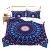 Mandala Purple Galaxy Duvet Cover Boho Chic Petal Flower Bohemian Meditation Gypsy Hippie Floral Exotic Retro Decor Women Gifts