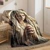Religious Madonna Prayer Shawl Blanket  Printed Blanket for Living Room Bed Couch lunch break Soft Cozy Blanket for Friend's festival Gift