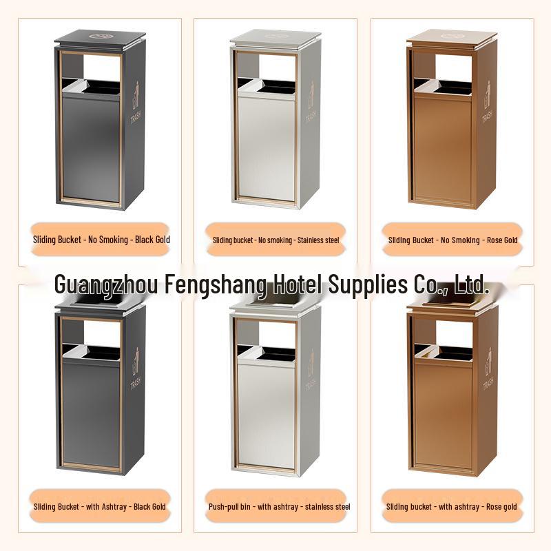 Stainless Steel Trash Can for Shopping Malls, Hotels, Offices, and Subway Stations