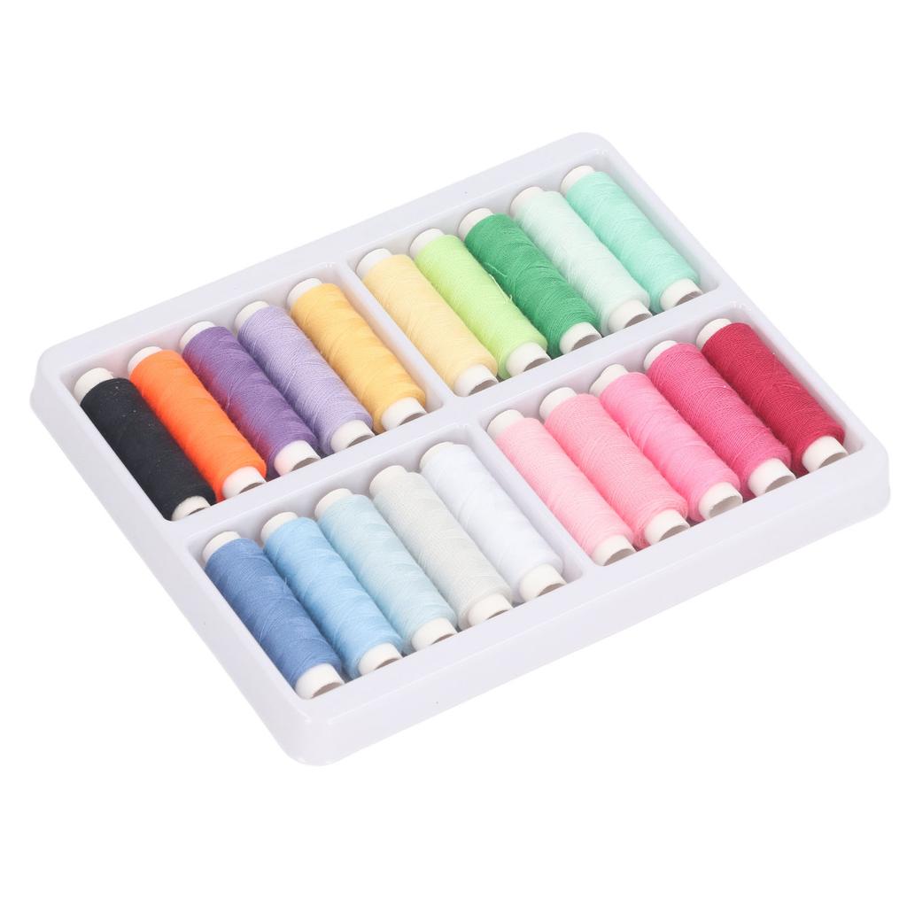 20 Colors Sewing Threads Kits 328ft Polyester Sewing Thread Multipurpose   Sewing Thread Spools for Making Clothes Crafts