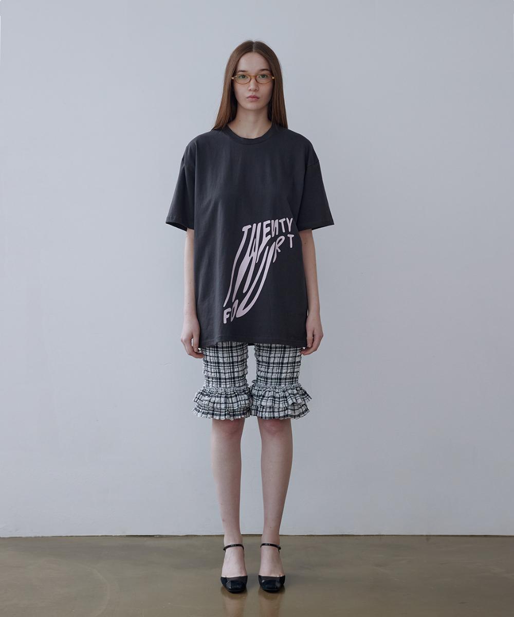 Twenty Forty Tipsy Logo T-Shirt Gray Gray