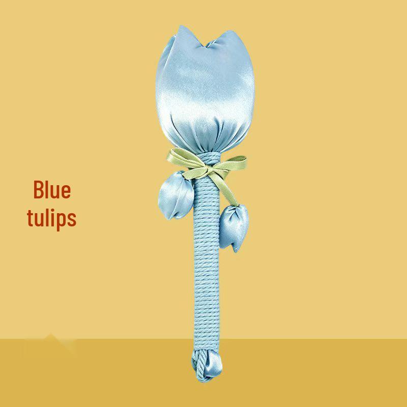 Brocade Tulip Mugwort Health Hammer: Exquisite Meridian Massage Hammer, Perfect Gift for Girls.