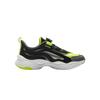 Li Ning Kids Sports Lifestyle Fashion Simple Comfortable Aesthetic Casual Shoes Men Casual Shoes Black Fluorescent-Green Asphalt-Gray YKCV202-11