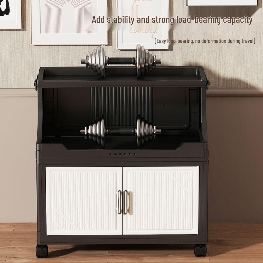 Foldable Multi-layer Storage Cabinet for Home: Ideal for Bedroom, Kitchen, or Bathroom