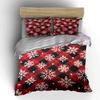 Plaid Snowflake Winter Gift Set Kid'S And Adults' Bedroom Decor, Exquisite Three-Piece Bedding Set Gift
