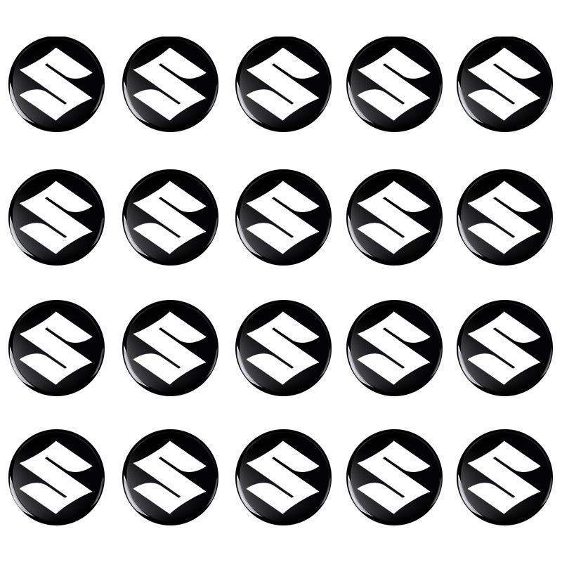 2/5/10 ks 14MM Samolepky na klíč od auta s dálkovým ovládáním Znak Příslušenství Pro Suzuki Jimny Samurai Vitara Swift Baleno SX4 Ignis Alto Splash Swace