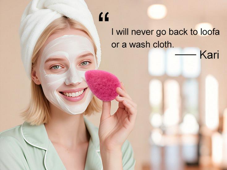 Exfoliating Cleansing Sponge: Dermatologist-Developed for Deep Dirt and Makeup Removal, Reusable