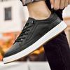 Fashion Men Genuine Leather Muller Shoes Casual Leather Outdoor Shoes Walking New Trend Platform Antiskid Comfortable Vulcanized Shoes