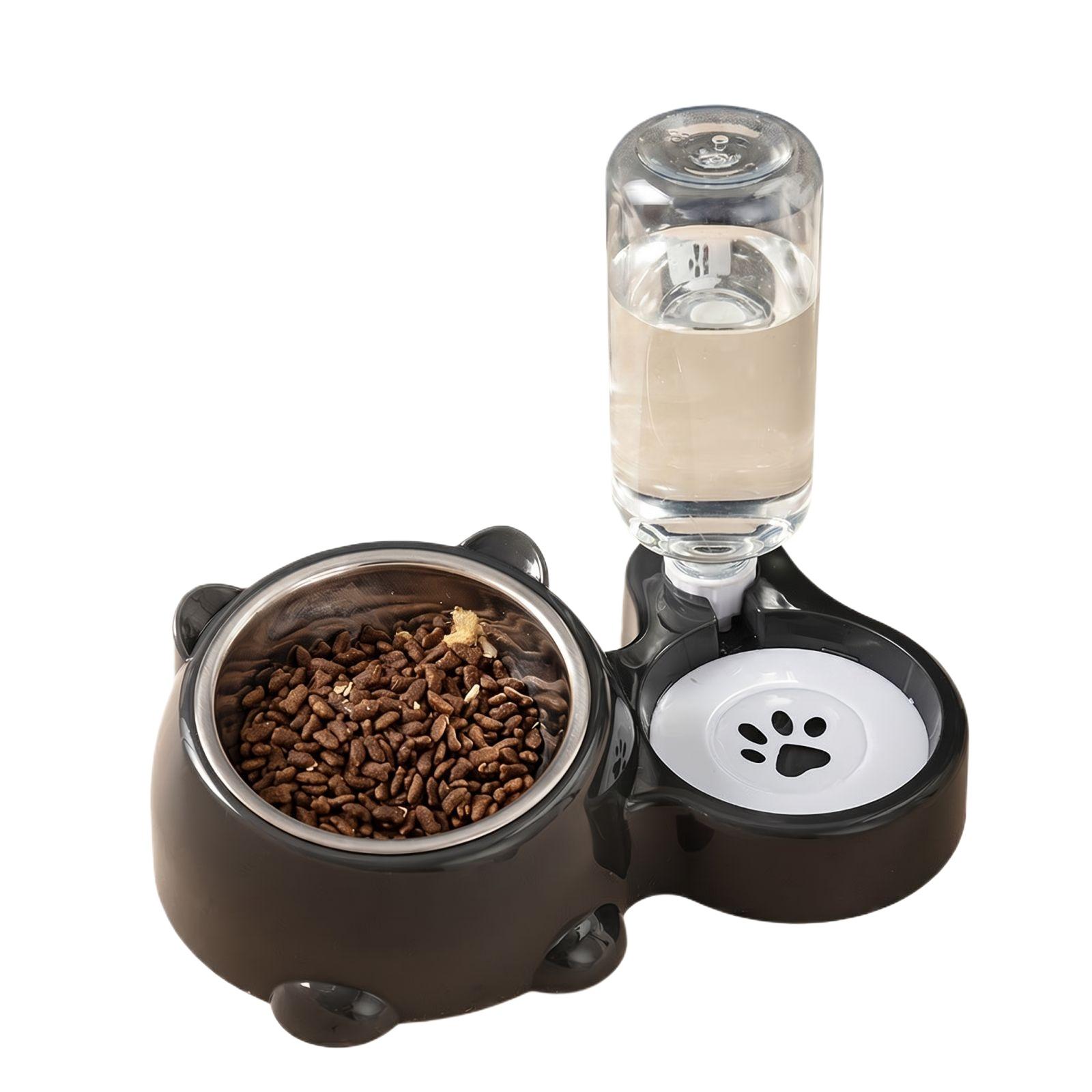 

Bowl Slanted Mouth Dog Bowl Rice Bowl Automatic Refilling Pet Bowl 2-in-1 Water Dispenser And Feeder One Size