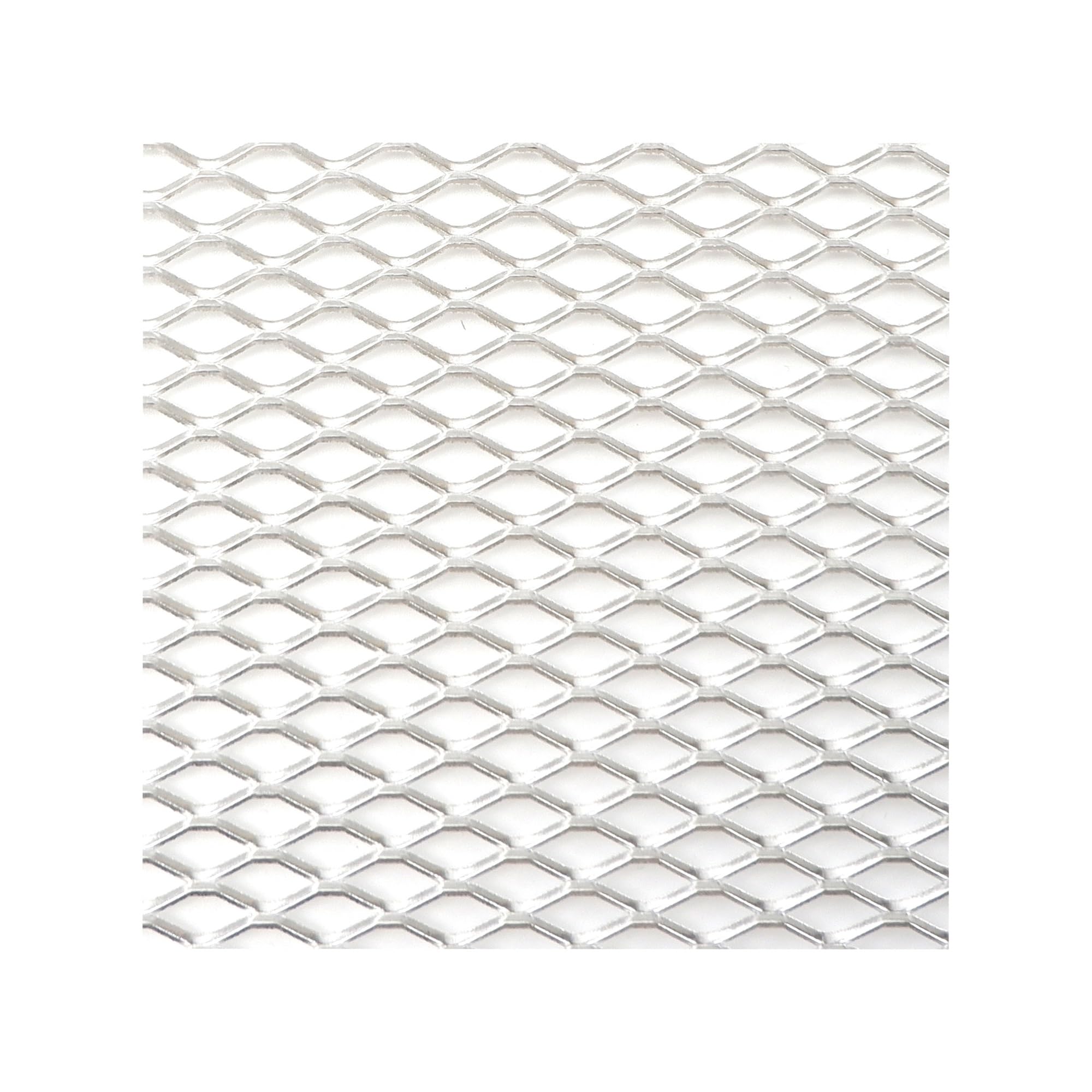 

120cm x 40cm Aluminum Racing Car Truck Bumper Grille Grill Mesh Net Vent Black Silver Tuning (Sil Hexagon 7x14mm) One Size