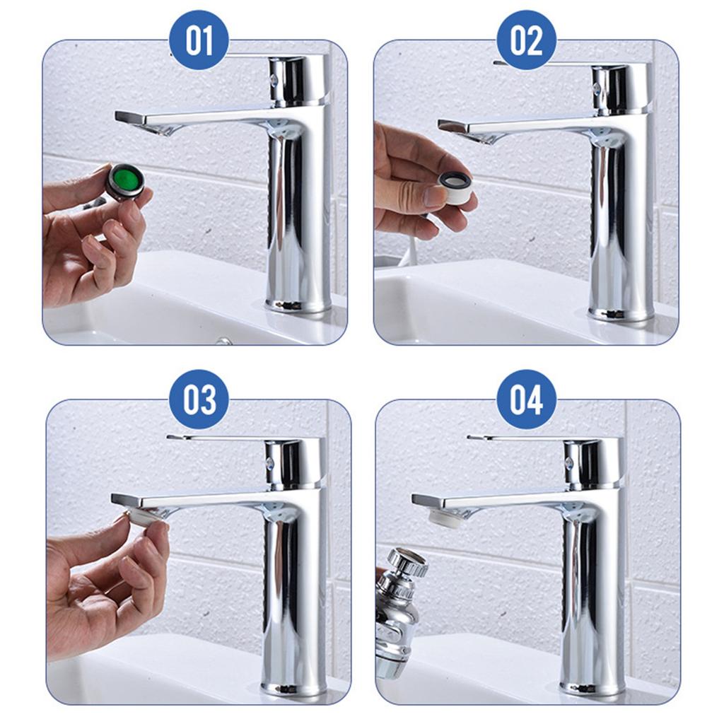 Kitchen Faucet Bent Water Saving Tap Faucet Nozzle Filter
