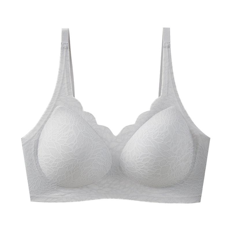 Traceless jelly strip soft support bra comfortable breathable anti-expansion bra