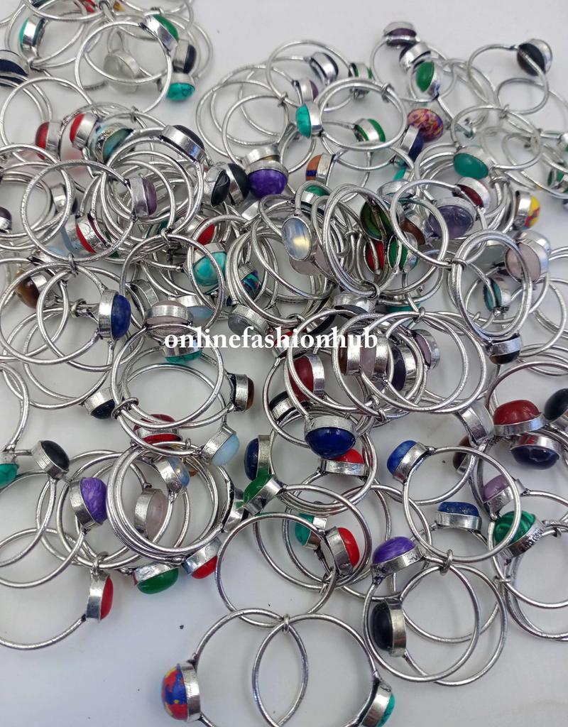 Opalite Gemstone 925 Sterling Silver Plated Women Hook Earrings Jewelry NST-WE3