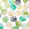 5pcs [22x25mm] Three-dimensional Lotus Leaf Beads Transparent Half-Color Lotus Leaf  Glass Accessories DIY Handmade