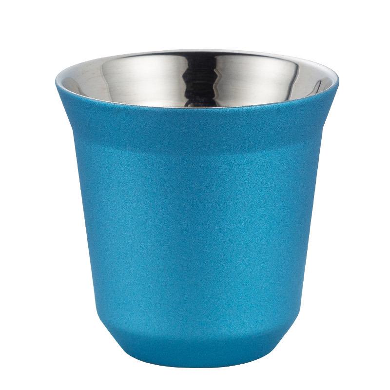 Italian 80ML Double-Wall Stainless Steel Children's Coffee Cup - Heat & Cold Insulated [New]