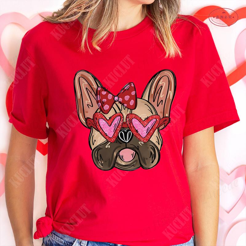 French Bulldog Unisex T Shirt Fashion Dog Graphic Tops Summer Short Sleeve Tees Harajuku Streetwear Aesthetic Female Clothing