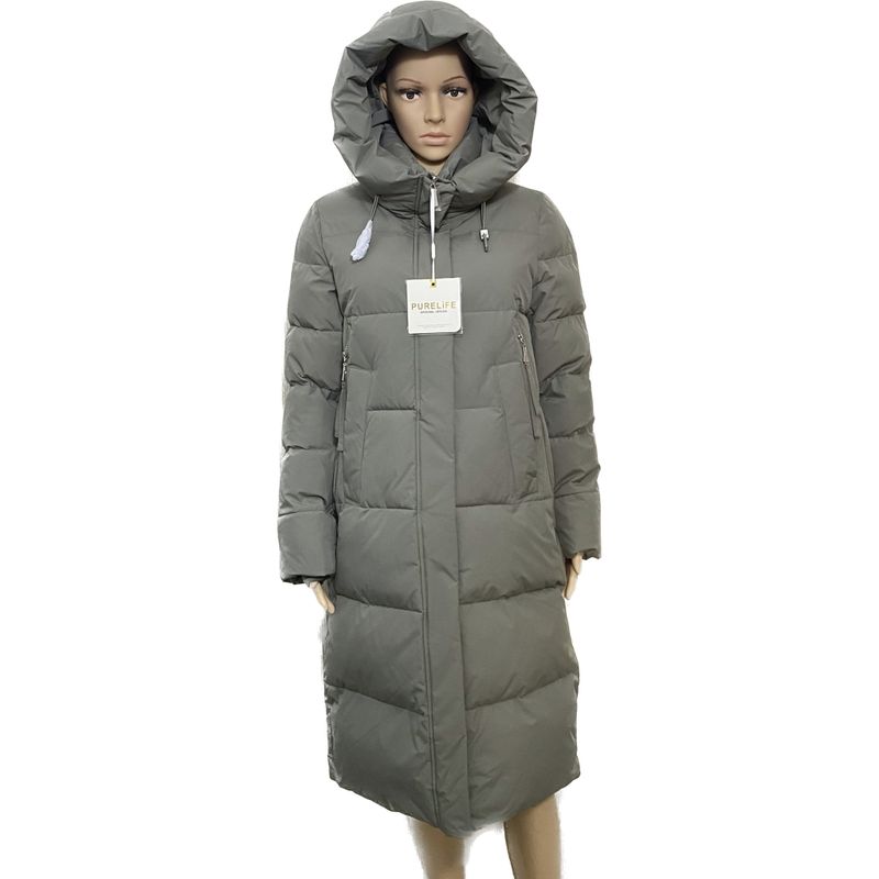 Factory Sample Clothes Hooded down Cotton Cotton-Padded Clothes for Women Mid Length Long Length Overknee Thickened Cold Protective Clothing Winter