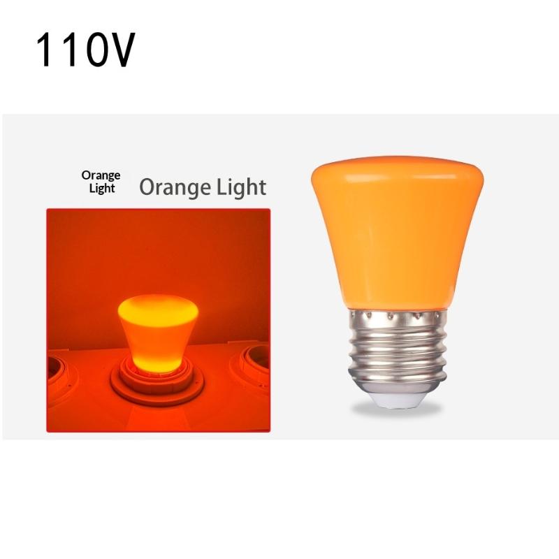 2W E27 Led Bulb Red Blue Green Pink Yellow White 8-Light-Colors 360/Beam Colofrful Decorative Light Ac220V 240V Energy Saving