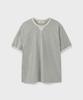 Yunionbeullu Gusset Ringer S/S T-Shirt [Melange Gray]
