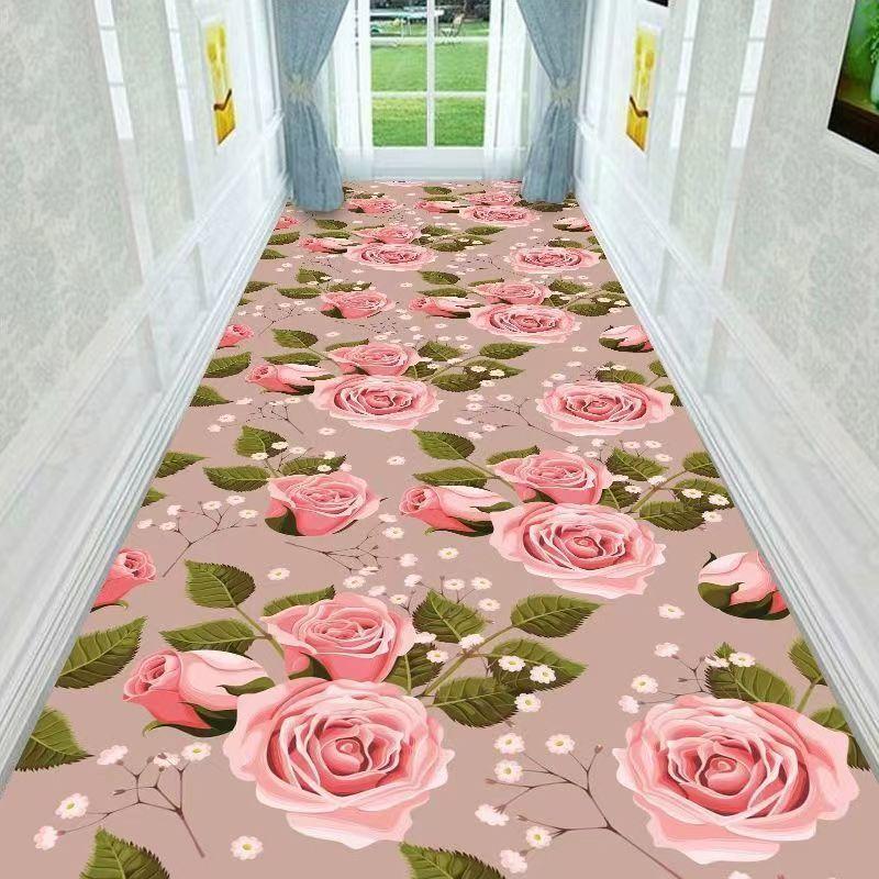 3D Long Corridor Carpets for Hallway Living Room Decoration Home Household Anti-skid Floor Mat Hotel Lobby Area Rug