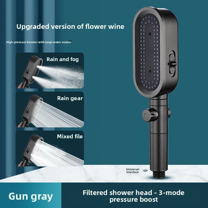 Modern Minimalist Handheld Shower Head With Filter For Home Spa And Water Pressure Boost
