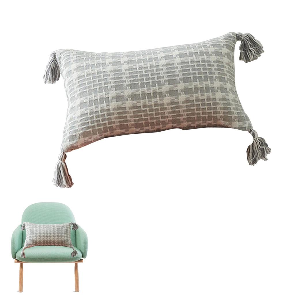 Buy Throw Pillow CoverCotton Square Pillow Case with Tassels