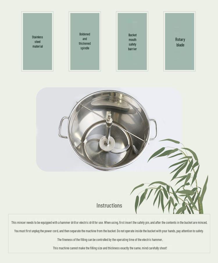 Anqing Electric Stainless Steel Vegetable Grinder for Commercial Dumpling Filling