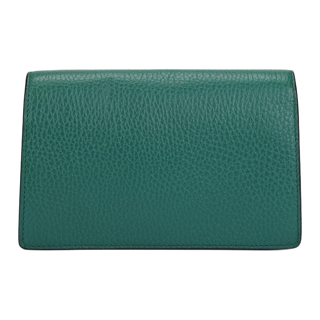 Gucci Dionysus Emerald Green Leather Super Mini Bag Crystal Hardware Chain Crossbody Clutch for Women Daily Commute 476432-CAOGX-3120