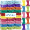 Colorful Elastic Loom Bands Set Rainbow Bracelet Making Kit DIY Rubber Band Woven Bracelets Craft Toys For Girls Birthday Gifts
