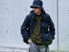 Snow Peak Indigo Parka Outerwear Blouson for Men and Size L C/N JK-25SU401 Women, Black,