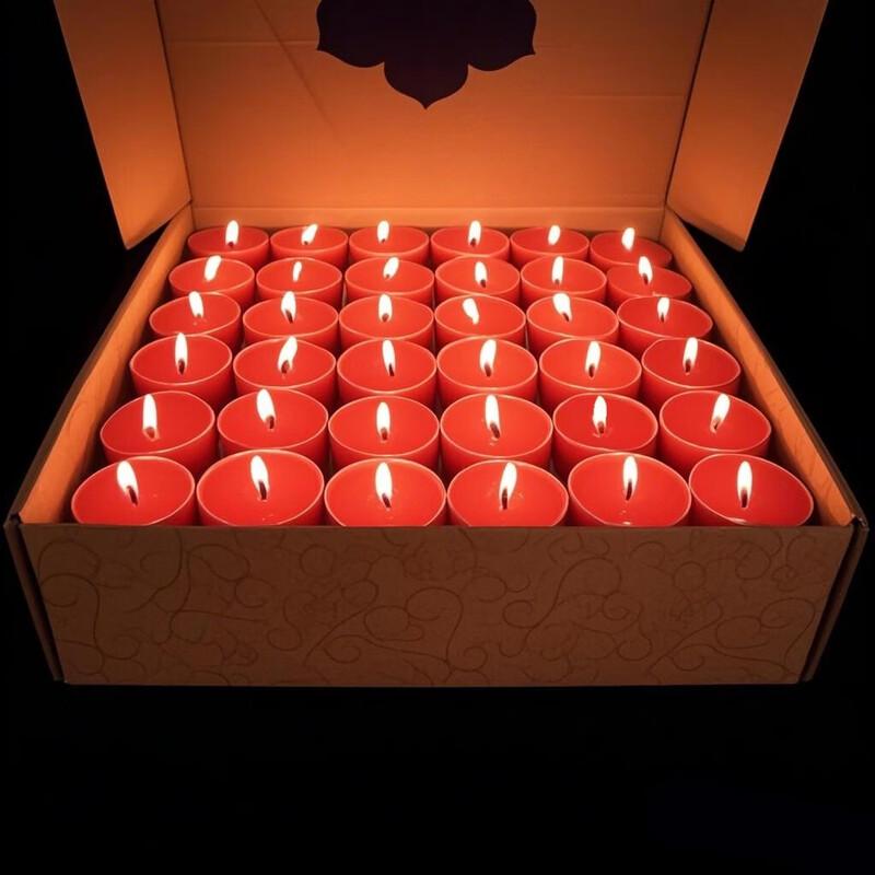 LIEI 4-Hour Plant Ghee Offering Lamps (100 Count)