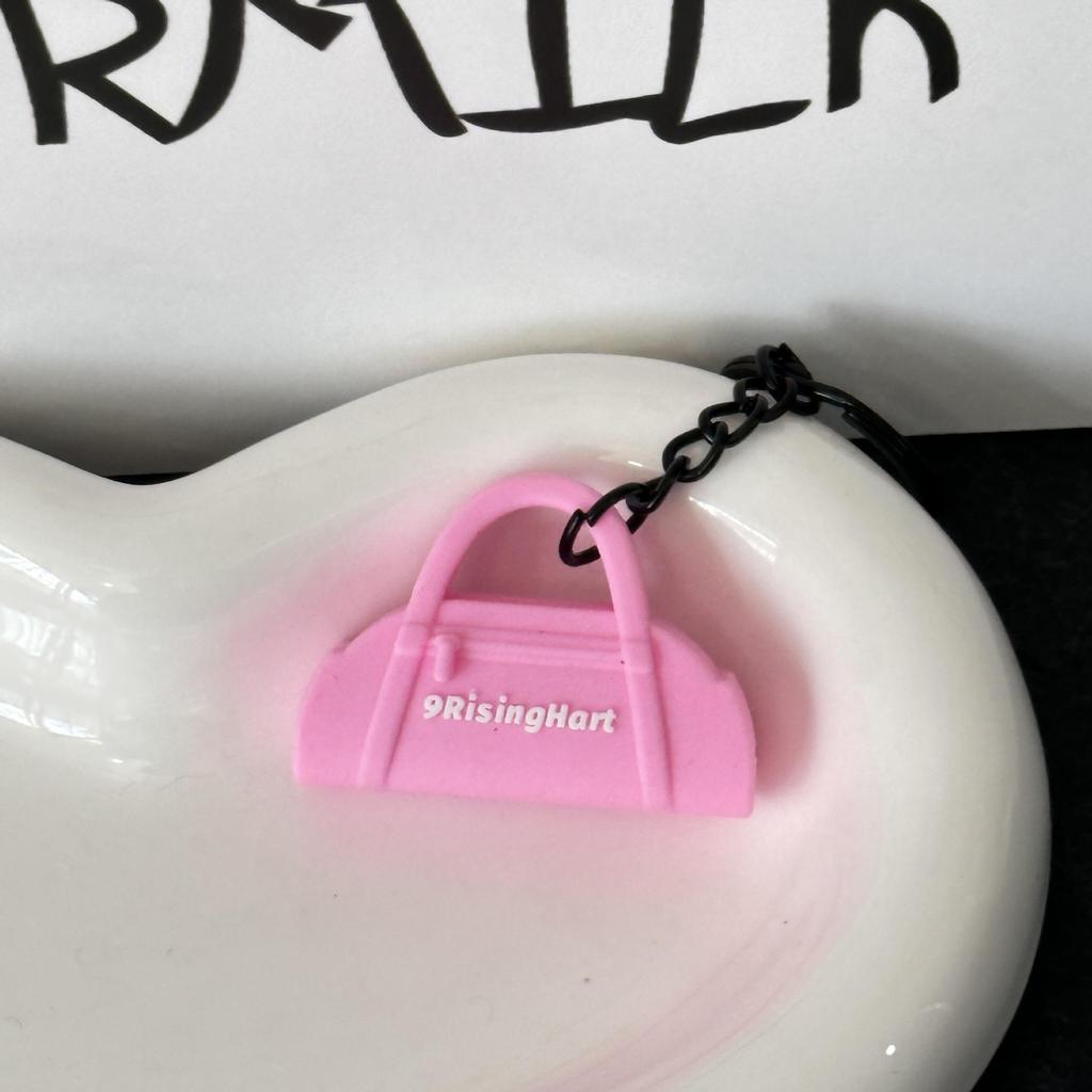 Miu Series Dumbbell Plate Keychain: Trendy Fitness Accessory & Sports Jewelry Gift