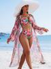European and American Fashion and Sexy High-end Women's Swimwear Bikini BIKINI Three-piece Multi-color Printed Women's Swimsuit