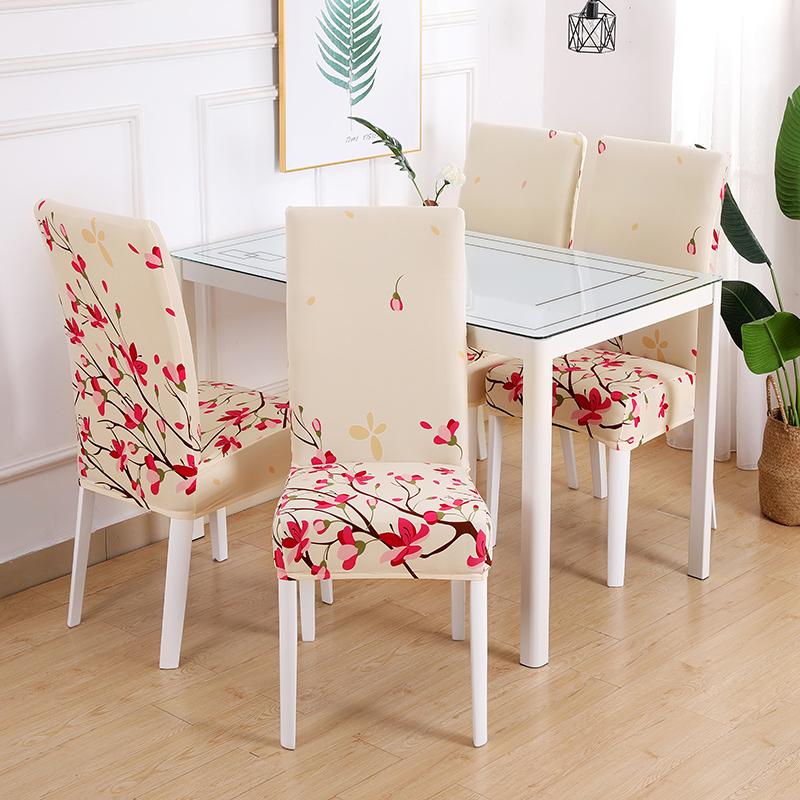 Dining Room Chair Slipcover Stretch Dining Chair Cover Parsons Seat Cover Stretch Chair Cover For Dining Room Kitchen 1/2/4/6Pcs