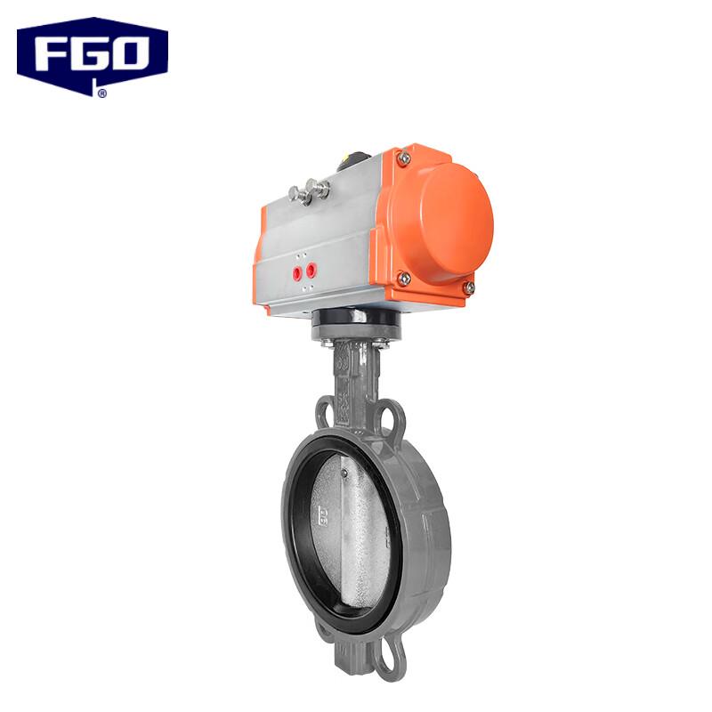 FGO Pneumatic Wafer Butterfly Valve with 24V Solenoid