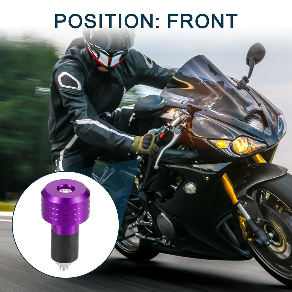TUCKBOLD Motorcycle Handlebar End Plugs Aluminum Alloy 7/8" 22mm 30mm OD Fashionable | Front