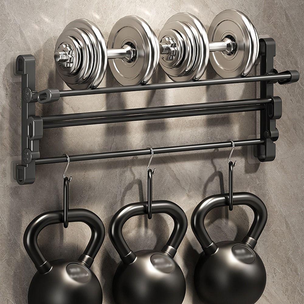 Wall Mounted Folding Slippers Rack Double Layer Bathroom Shoe Rack  Bathroom