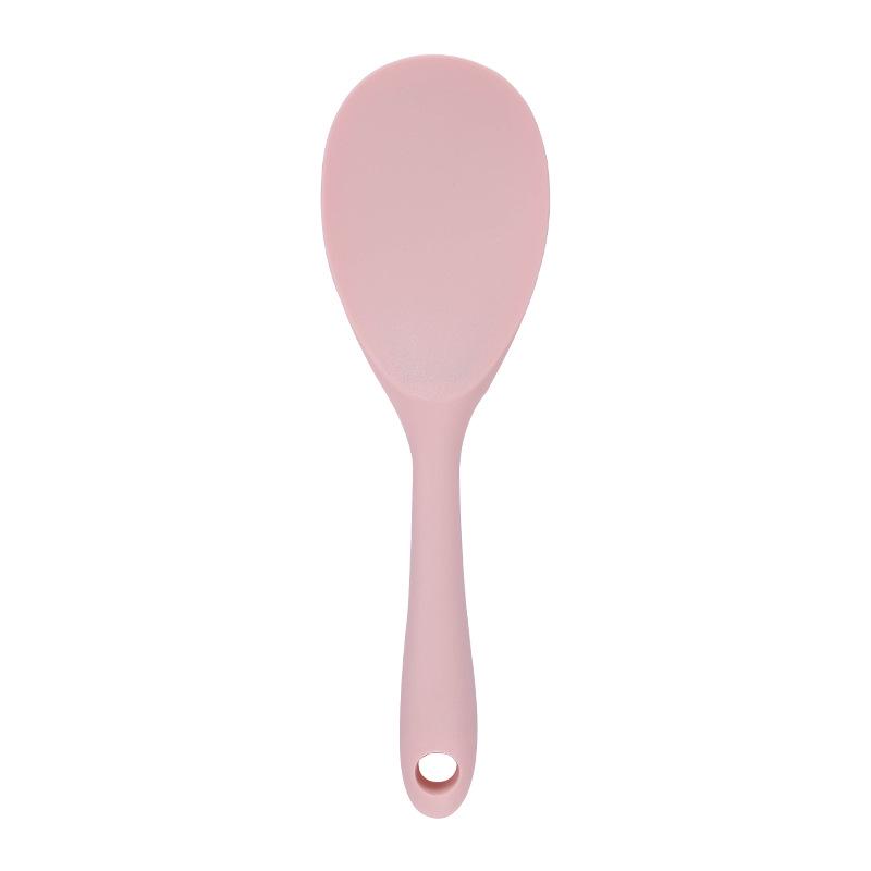 High-Temp Resistant Silicone Kitchen Utensil Set: Spatula, Ladle, Slotted Spatula, Slotted Spoon, and Rice Spoon (5-Piece Non-Stick Set)