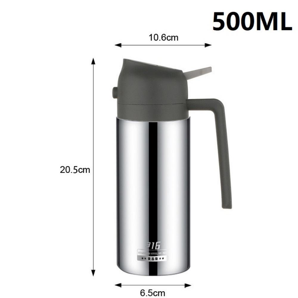 Two-in-one Oil Dispenser, Stainless Steel Oil Spray Bottle, Can Be Refilled with Portable Sprayer, Suitable for Baking, Cooking,